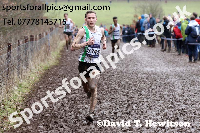Mens under-17s 2018 British Inter Counties Cross Country Champs., Prestwold Hall, Loughborough. Photo: David T. Hewitson/Sports for All Pics